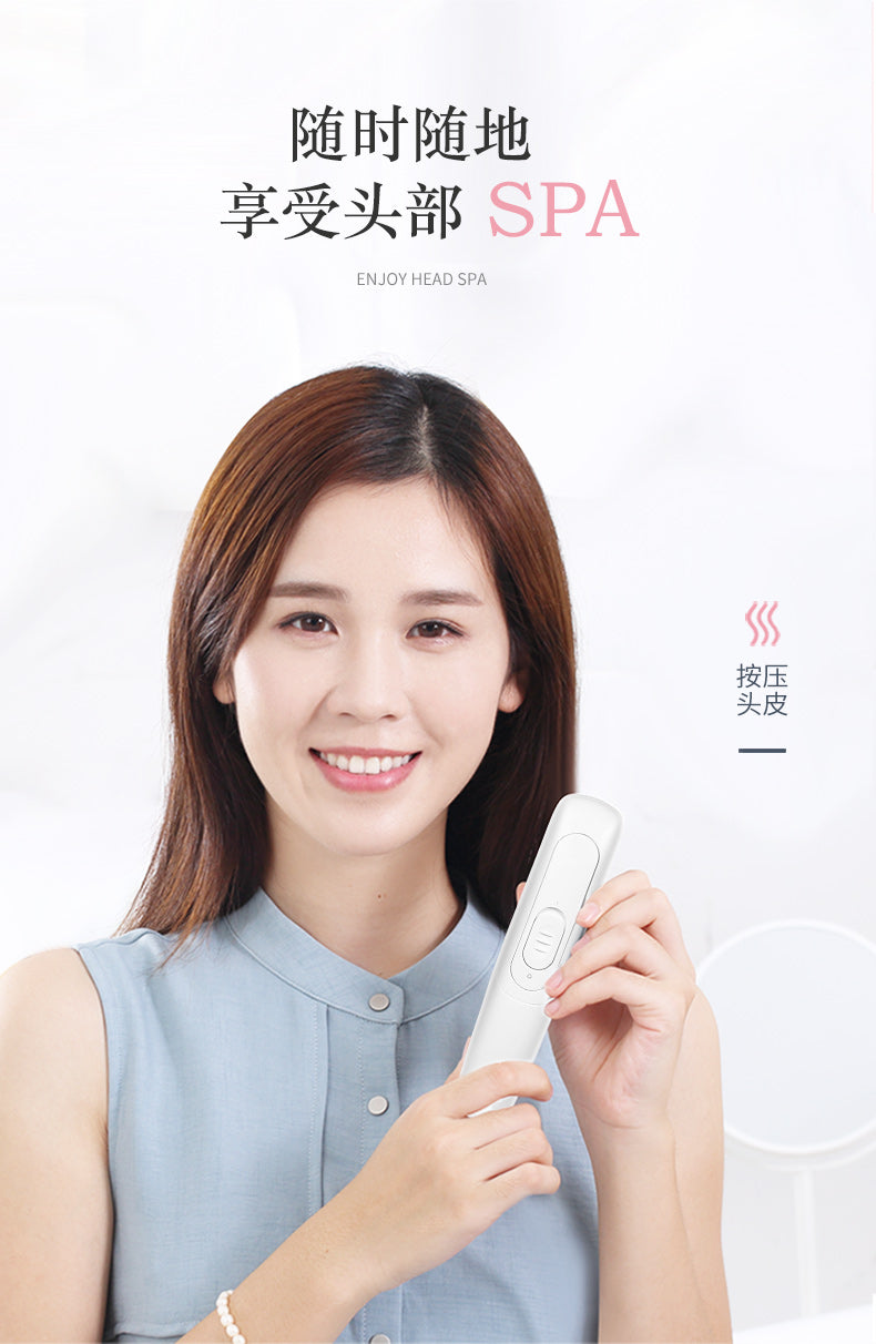 Peine de masaje para el cuero cabelludo, peine antiestático de iones negativos, peine de salud con masaje eléctrico de luz roja