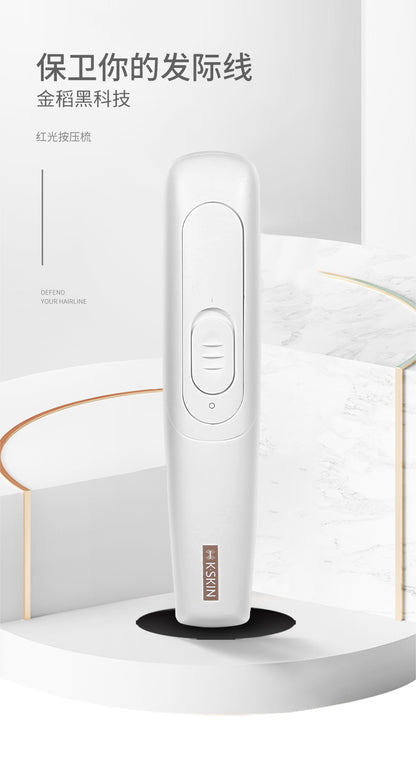 Peine de masaje para el cuero cabelludo, peine antiestático de iones negativos, peine de salud con masaje eléctrico de luz roja