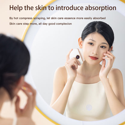 Tabla de raspado de jade, instrumento de compresa caliente para masaje de belleza