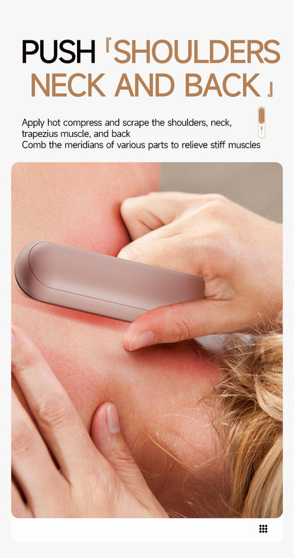 Cepillo eléctrico de meridianos cálido, compresa caliente universal, draga, peine calefactor de meridianos, peine para el cuidado de la salud, instrumento de masaje