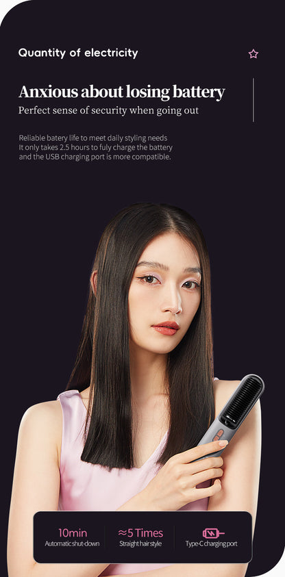 Plancha de pelo inalámbrica