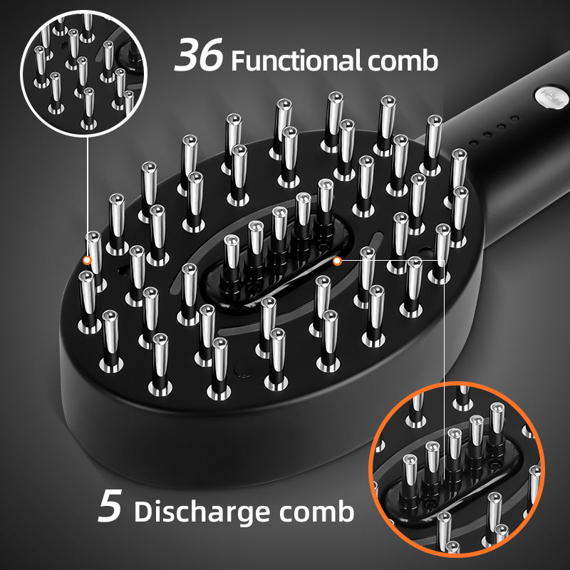 Peine para el crecimiento del cabello con luz roja, peine para el cuidado del cabello, peine de microcorriente para el cuidado del cabello