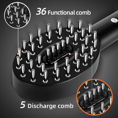 Peine para el crecimiento del cabello con luz roja, peine para el cuidado del cabello, peine de microcorriente para el cuidado del cabello