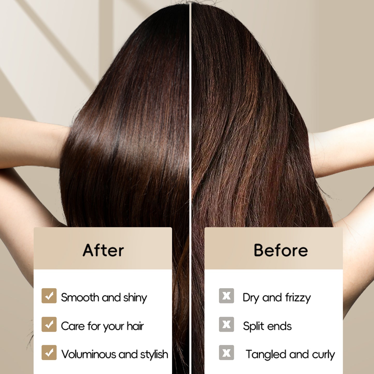 Rizador, peine para cabello liso, ventilador pequeño para alisar y rizar, doble propósito