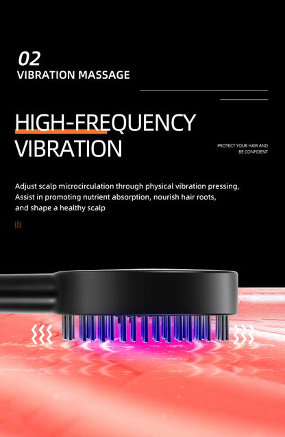 Peine para el crecimiento del cabello con luz roja, peine para el cuidado del cabello, peine de microcorriente para el cuidado del cabello