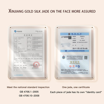 Tabla de raspado de jade, instrumento de compresa caliente para masaje de belleza